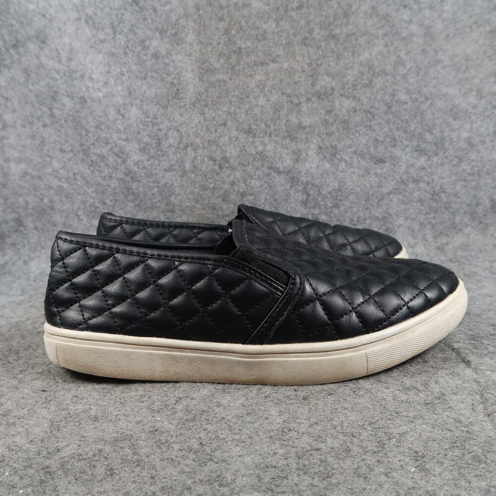 Cat & Jack Shoes Kids 3 Casual Sneakers Quilted Slip On Fashion Black Trainer